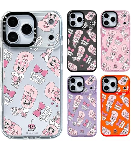 Amazon.co.jp: エスターバニーiPhoneケース+チェーンセット、ピンク